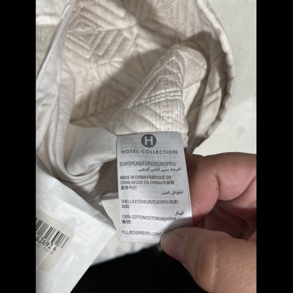 NEW Hotel Collection‎ Woodrose Quilted 1 Euro Sham - Picture 9 of 12